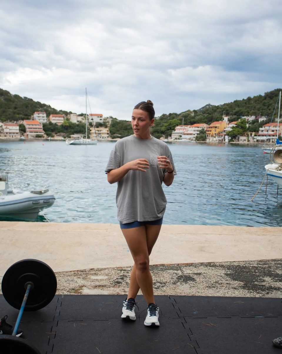 Daria Radman tijekom treninga uz more